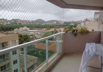 Apartamento à venda, 90 m² por r$ 660.000,00 - aterrado - volta redonda/rj