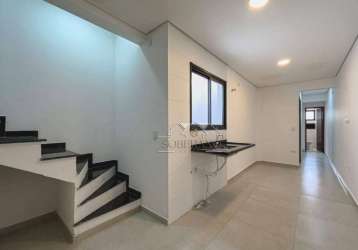 Cobertura com 2 dormitórios à venda, 80 m² por r$ 400.000,01 - vila bela vista - santo andré/sp