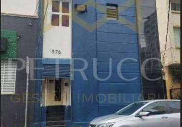 Prédio à venda na rua antônio cesarino, 976, centro, campinas, 100 m2 por r$ 900.000