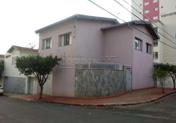 Casa sobrado com 3 dormitórios e 1 suíte no centro próxima ao são carlos clube