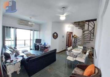 Apartamento duplex na praia da enseada, com vista  para o mar