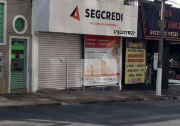 Salão para alugar, 104 m² por r$ 2.786,00/mês - bonfim - campinas/sp