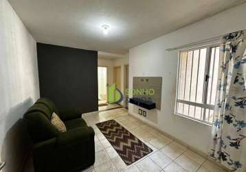 Apartamento com 2 dormitórios à venda, 47 m² por r$ 115.000,00 - jardim do lago continuação - campinas/sp