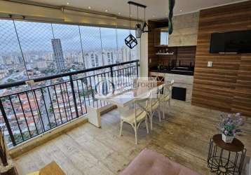 Apartamento com varanda gourmet 2 dormitóris,suite,2 vagas , alto da mooca