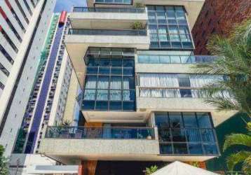 Apartamento, alto padrão, na avenida beira mar,  com 4 suítes à venda, 438 m², área de lazer completa por r$ 4.500.000 - meireles - fortaleza/ce