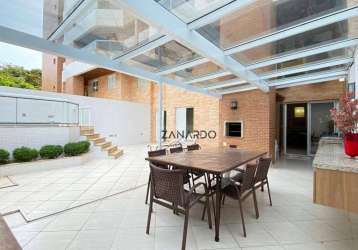 Apartamento garden 5 dormitórios para alugar, 270 m² - riviera de são lourenço - bertioga/sp