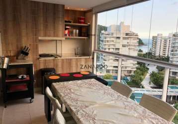 Apartamento vista mar 4 dormitórios à venda, 132 m² por r$ 3.200.000 - riviera de são lourenço - bertioga/sp