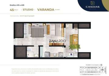 Studio com 1 dormitório à venda, 45 m² por r$ 585.000,10 - são lourenço - bertioga/sp