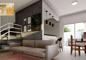 Village com 2 dormitórios à venda, 70 m² por r$ 320.000,00 - balneário gaivota - itanhaém/sp