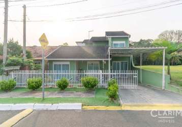 Casa em condomínio fechado com 4 quartos à venda na avenida cristina, 1010, jardim florestal, campo largo por r$ 595.000