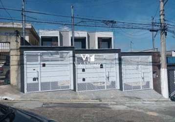 Sobrados frontais novos para venda na vila antonieta: 2 dorm(s), 2 suite(s), 2 vaga(s), 85 m²