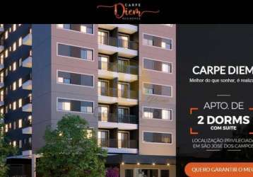 Carpe diem residence - 2 dormitórios com suíte - lançamento no jd paulista