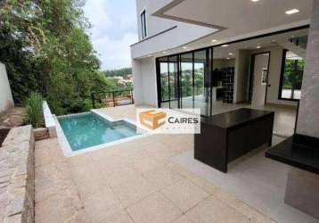 Casa com 4 dormitórios à venda, 287 m² por r$ 2.990.000,00 - jardim atibaia (sousas) - campinas/sp