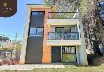 Casa em condomínio fechado com 3 quartos à venda na estrada guilherme weigert, 424, santa cândida, curitiba, 111 m2 por r$ 995.000