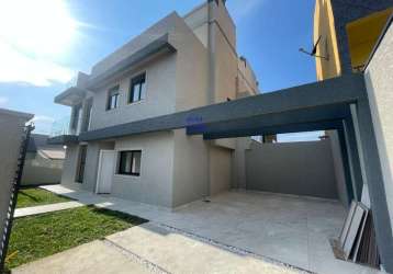 Sobrado de esquina 130m², triplex 3 quartos sendo1 suíte, novo, estuda permuta, prox mercado agricer, fazendinha