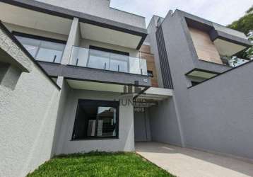 Sobrado com 3 dormitórios à venda, 134 m² por r$ 1.108.560,00 - água verde - curitiba/pr