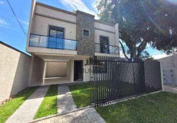 Sobrado com 3 dormitórios à venda, 122 m² por r$ 795.000,00 - santa felicidade - curitiba/pr