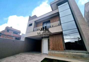 Sobrado com 3 dormitórios à venda, 138 m² por r$ 830.000,00 - santa felicidade - curitiba/pr