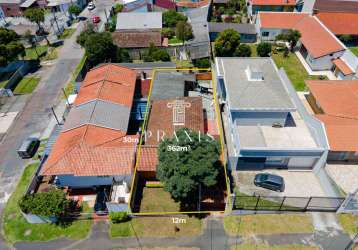 Terreno comercial à venda na rua procópio ferreira martins, 251, cajuru, curitiba por r$ 425.000