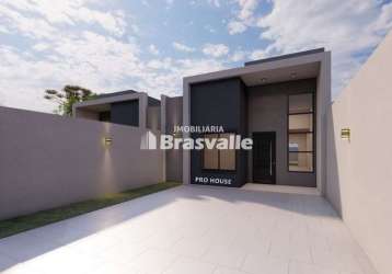 Casa com 3 quartos à venda na rua urucuia, 989, cascavel velho, cascavel, 87 m2 por r$ 410.000