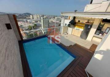 Cobertura com 3 quartos à venda na rua piauí, todos os santos, rio de janeiro, 112 m2 por r$ 939.000