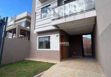 Sobrado com 3 dormitórios à venda, 84 m² por r$ 320.000,00 - uvaranas - ponta grossa/pr