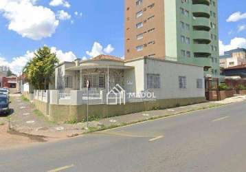 Terreno à venda, 460 m² por r$ 650.000,00 - centro - ponta grossa/pr