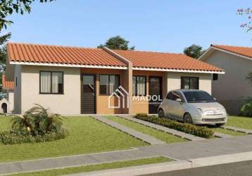 Casa com 2 dormitórios à venda, 51 m² por r$ 188.464,00 - colônia dona luiza - ponta grossa/pr