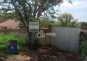 Terreno à venda, 450 m² por r$ 380.000,00 - oficinas - ponta grossa/pr