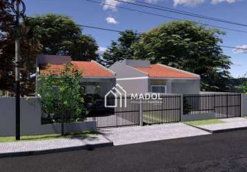 Casa com 3 dormitórios à venda, 80 m² por r$ 249.000,00 - cará-cará - ponta grossa/pr