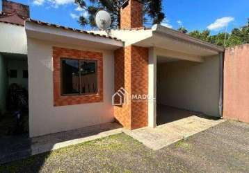 Casa com 3 dormitórios - venda por r$ 210.000,00 ou aluguel por r$ 1.335,00/mês - uvaranas - ponta grossa/pr