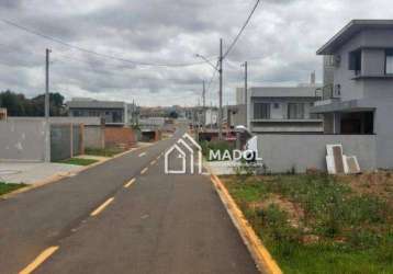 Terreno à venda, 180 m² por r$ 95.000,00 - cará-cará - ponta grossa/pr