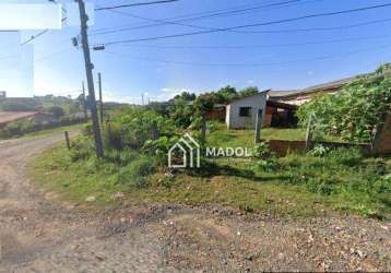 Terreno à venda, 412 m² por r$ 90.000,00 - chapada - ponta grossa/pr