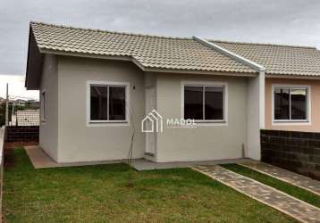 Casa com 2 dormitórios à venda, 45 m² por r$ 180.000,00 - oficinas - ponta grossa/pr