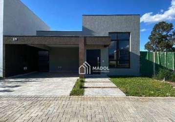 Casa com 3 dormitórios à venda, 200 m² por r$ 795.000,00 - cará-cará - ponta grossa/pr