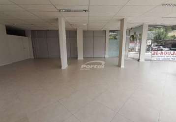 Sala comercial com 2 salas para alugar no testo salto, blumenau , 110 m2 por r$ 3.100