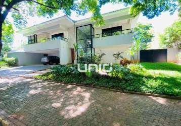 Casa com 4 dormitórios à venda, 600 m² por r$ 4.500.000,00 - convívio bonevie - piracicaba/sp