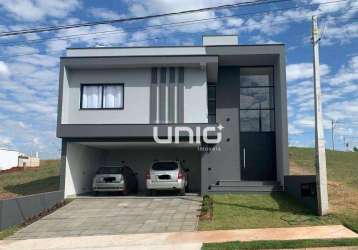 Casa com 3 dormitórios à venda, 152 m² por r$ 1.170.000,00 - residencial soleil - piracicaba/sp