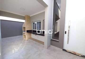 Casa com 3 dormitórios, 127 m² - venda por r$ 880.000,00 ou aluguel por r$ 6.455,37/mês - água branca - piracicaba/sp