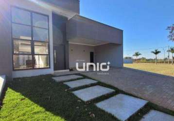 Casa com 3 dormitórios à venda, 135 m² por r$ 895.000,00 - park unimep taquaral - piracicaba/sp