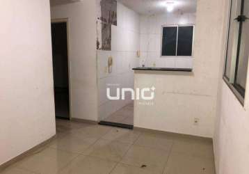 Apartamento a venda 46m² com 2dts, no parque paradiso, santa teresinha - piracicaba/sp