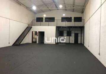 Barracão para alugar, 280 m² por r$ 3.095,00/mês - santa terezinha - piracicaba/sp