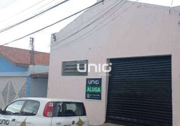 Barracão para alugar, 300 m² por r$ 3.150,00/mês - piracicamirim - piracicaba/sp