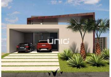 Casa com 3 dormitórios à venda, 166 m² por r$ 1.480.000,00 - loteamento residencial e comercial villa d'aquila - piracicaba/sp