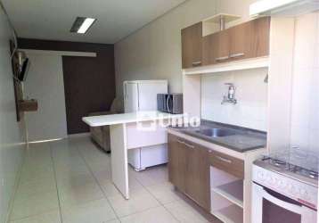 Kitnet com 1 dormitório para alugar, 29 m² por r$ 1.330,00/mês - dois córregos - piracicaba/sp