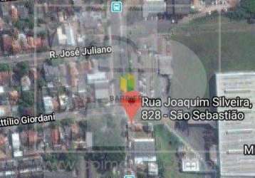 Terreno com 403 m2 na rua joaquim silveira - bairro são sebastião