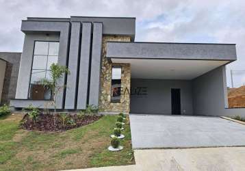 Casa moderna com 3 suítes e escritório à venda, 194 m² por r$ 1.640.000 - condomínio com segurança 24h - indaiatuba/sp