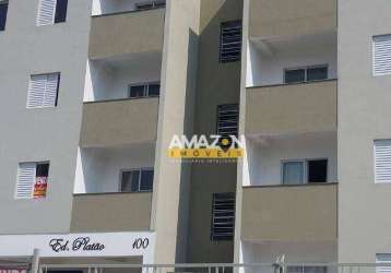 Apartamento com 2 dormitórios à venda, 60 m² por r$ 212.000,00 - parque santo antônio - taubaté/sp