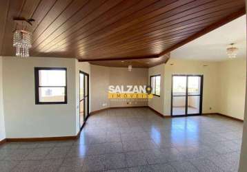 Apartamento com 4 dormitórios para alugar, 264 m² - edifício plaza alta - taubaté/sp