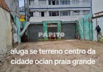 Terreno comercial para alugar na cidade ocian, praia grande  por r$ 9.500